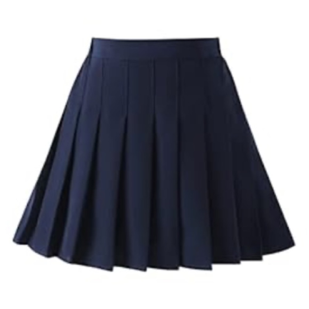 Little Big Girls Kid Pleated Tennis Skirt School Uniform Navy Blue 8-9 Years Old